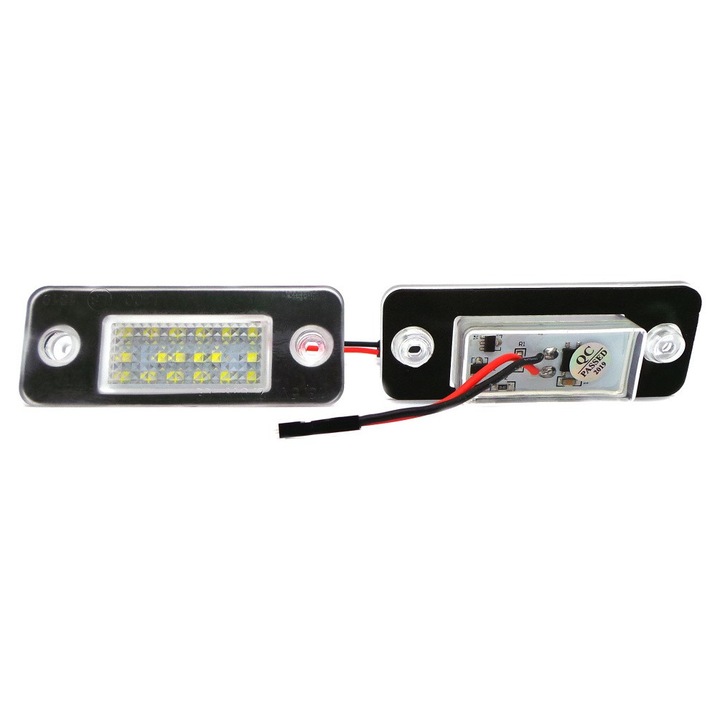 Set 2 LED lampi numar Audi A8 D3 alb xenon 12V 18LED 650lm