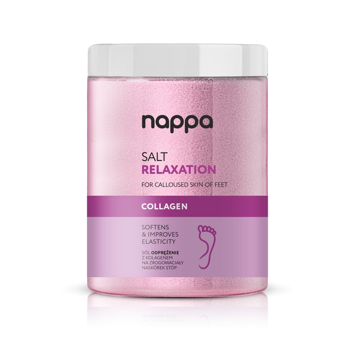 Sare de baie cu lavanda Nappa, Collagen, pentru ingrijirea picioarelor, 1250g