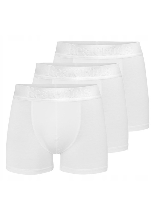 Set 3 perechi boxeri barbati, Resteröds, Viscoza, Alb, M INTL