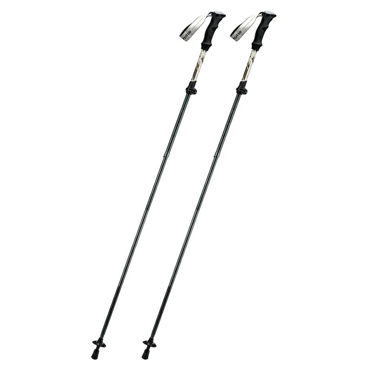 Bete trekking Qunature aluminiu 110-130 cm, culoare brown, greutate 275 g, set