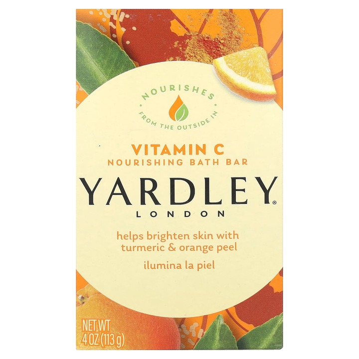 Yardley London, Подхранващ сапун за вана, витамин C, 113 г