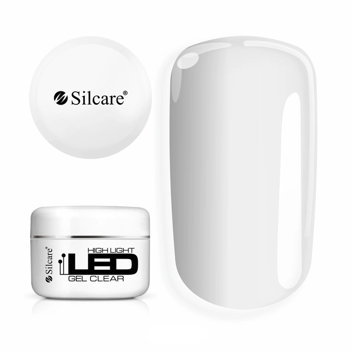 Silcare építőgél, High Light LED, Átlátszó, 100 g