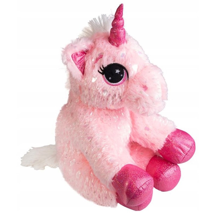 Плюшен еднорог, Norimpex, розов, 35 см, с функция за звук