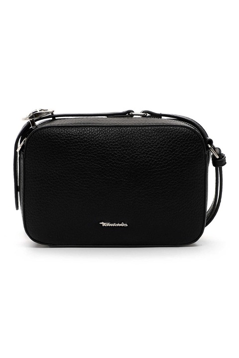 Tamaris, Чанта през рамо от еко кожа с лого - 46794, Черен, 14.5x21x6