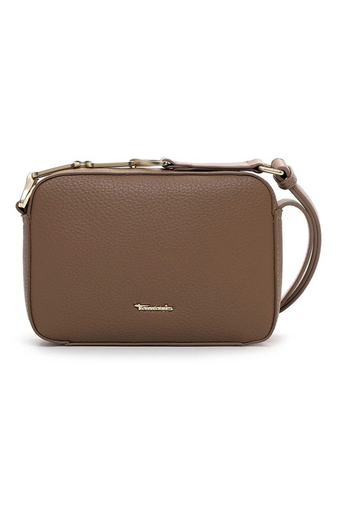Tamaris, crossbody taska ekologikus borbol logoval - 46794, Sötétbarna, 14.5 x 21 x 6