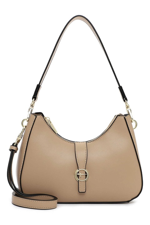 Tamaris, Чанта за рамо от еко кожа с лого, Бежов