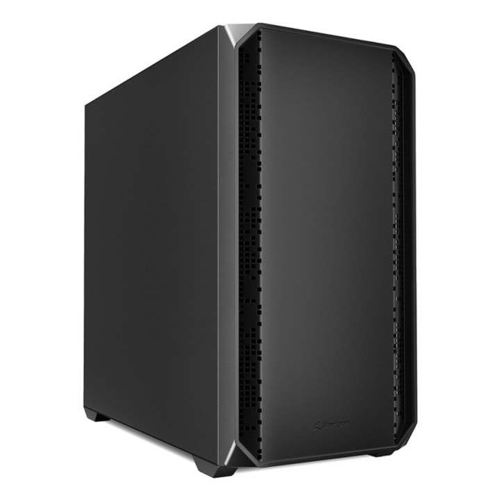 Кутия Sharkoon MK2 MicroATX Semi-tower ATX, черна, компактни размери, здрав дизайн