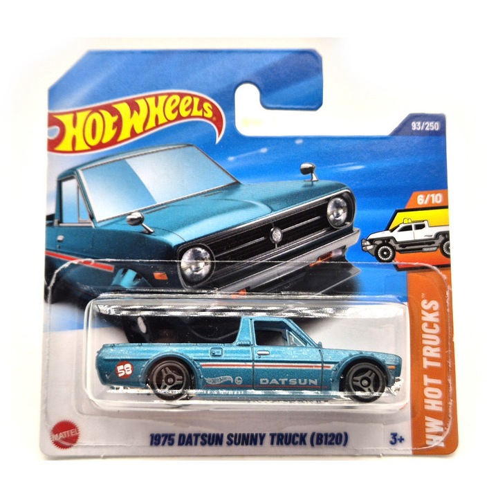 Hot Wheels Datsun Sunny Truck (B120) (1975) - HW Hot Trucks 6/10 - 93/250 - Hot Wheels - 1:64
