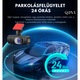 QOVU® V22 DVR autós kamera, 4K elülső és 1080P hátsó felbontás, WiFi és dedikált alkalmazás, 170°-os ultraszéles látószög, 128 GB kapacitás, hurokfelvétel és ütközésérzékelő, éjjellátó autós kamera