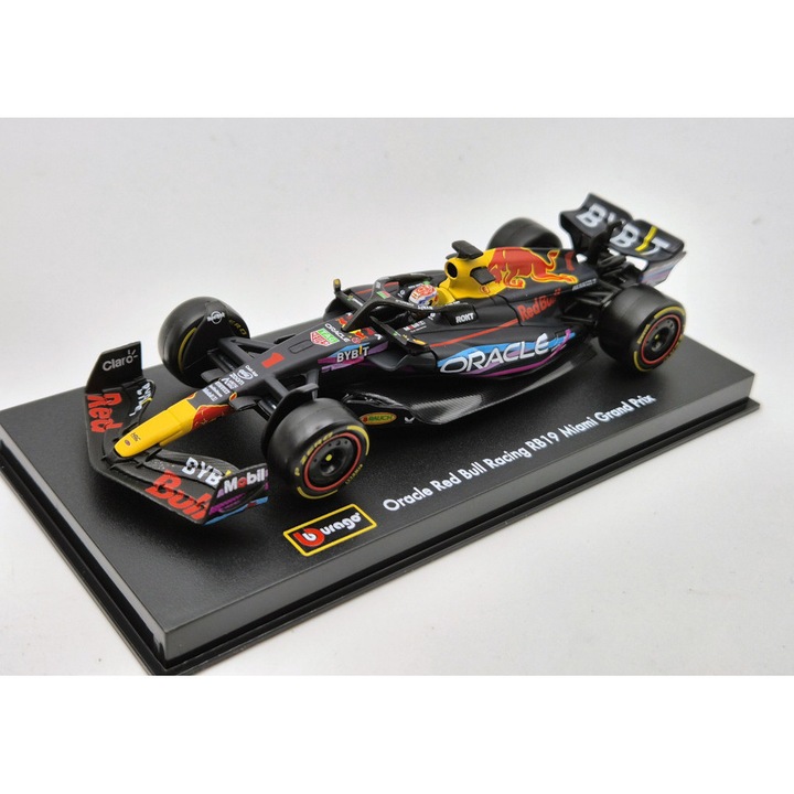 Red Bull RB19 Team Oracle F1 #1 (2023) - Miami GP - Max Verstappen - PILÓTÁVAL - Bburago - 1:43