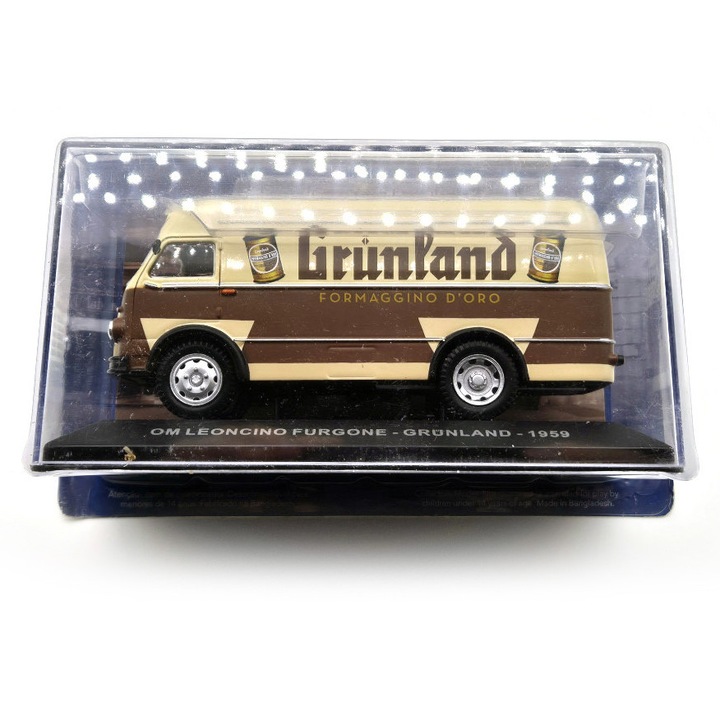 OM Leoncino furgone - Grünland - delivery Van (1959) - Edicola - 1:43