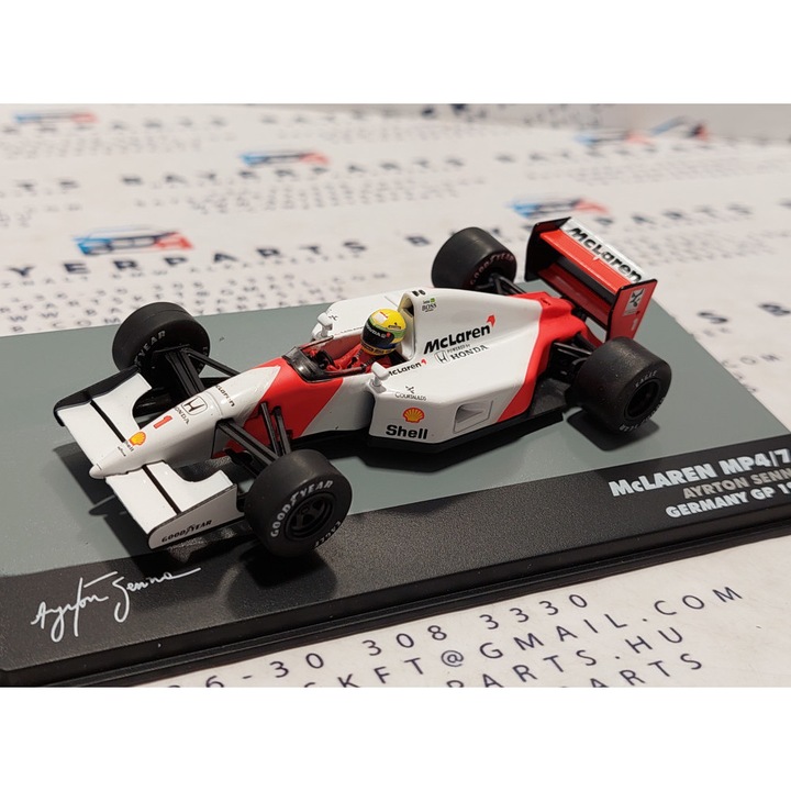 McLaren MP4/7 F1 #1 (1992) - Germany GP - Ayrton Senna - PILÓTÁVAL - Edicola - 1:43