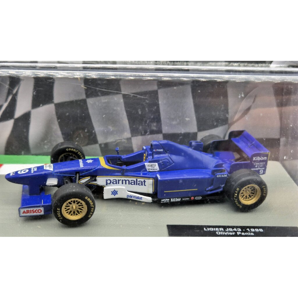 Miniature F1 Minichamps Ligier Gauloises N°9 – GP 1996, Olivier Panis, 1/43, Occasion