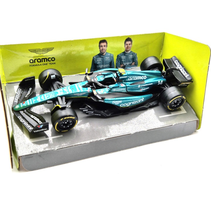 Aston Martin AMR23 F1 #14 (2023) - Fernando Alonso - Bburago - 1:43
