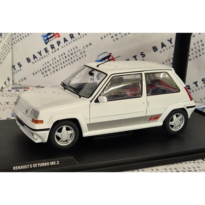 Renault R5 GT TURBO MKII (1989) - fehér - Solido - 1:18