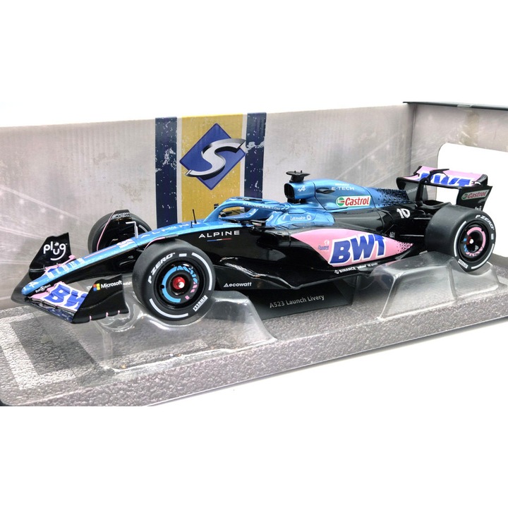Renault A523 Team BWT Alpine F1 #10 #31 (2023) - Esteban Ocon / Pierre Gasly - kék - Solido - 1:18