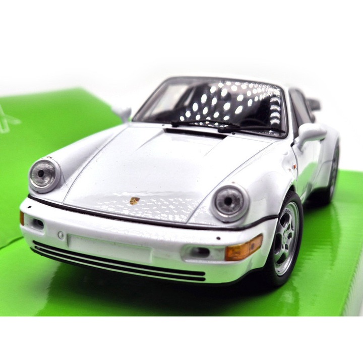 Porsche 964 turbo (2009) - fehér - Welly - 1:24