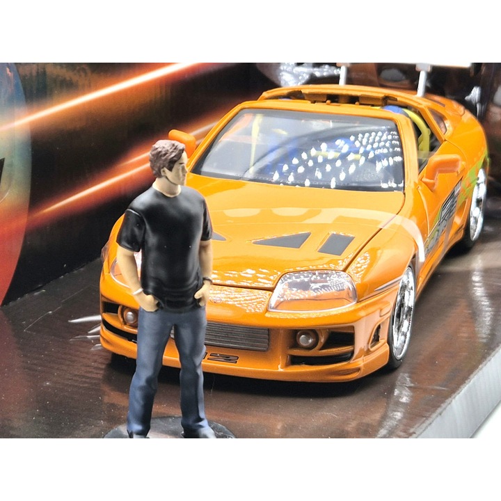 Toyota Supra (1995) - Fast and Furious - Halálos Iramban - Brian figurával - Jada - 1:24