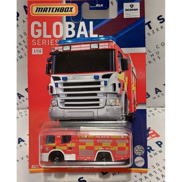 Matchbox Global Series - Scania P 360 Fire Truck tűzoltóautó