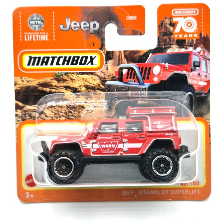 Jeep Wrangler Superlift - 42/100 - bliszteres - Matchbox - 1:64