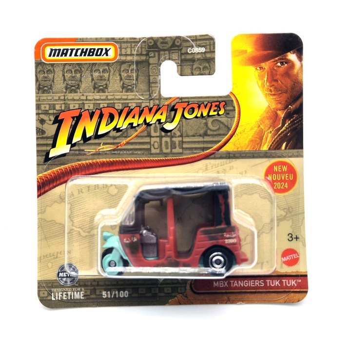 MBX Tangiers Tuk Tuk - Indiana Jones - 51/100 - bliszteres - Matchbox - 1:64