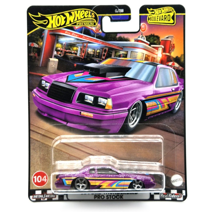 Hot Wheels Premium - Boulevard - Ford Thunderbird Pro Stock (1986) #104 - Hot Wheels - 1:64