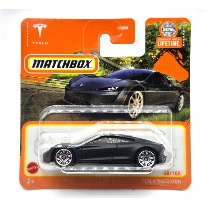 Tesla Roadster - 48/100 - bliszteres - Matchbox - 1:64