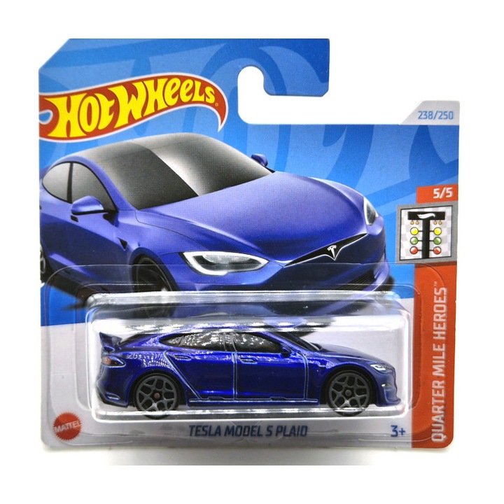 HW Tesla Model S Plaid - Quarter Mile Heroes 5/5 - 238/250 - Hot Wheels - 1:64