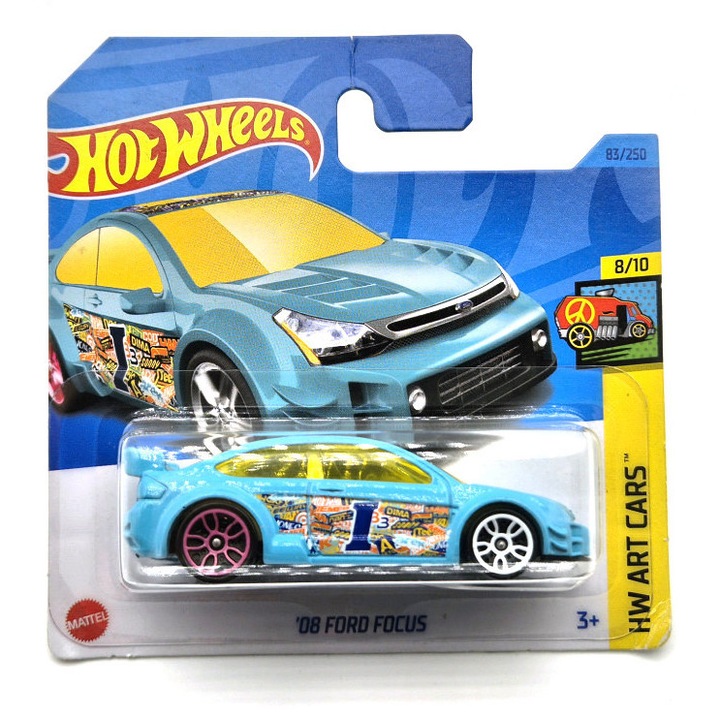 HW Art Cars - 8/10 - Ford Focus (2008) - Hotwheels - 1:64