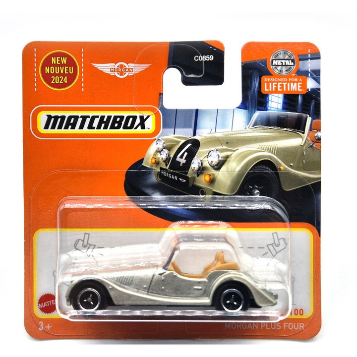 Morgan Plus Four - 66/100 - bliszteres - Matchbox - 1:64