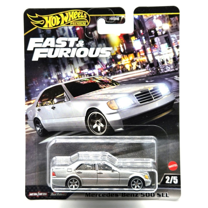 Hot Wheels Premium - Fast & Furious - Halálos iramban - Mercedes Benz 500 SEL - Hot Wheels - 1:64