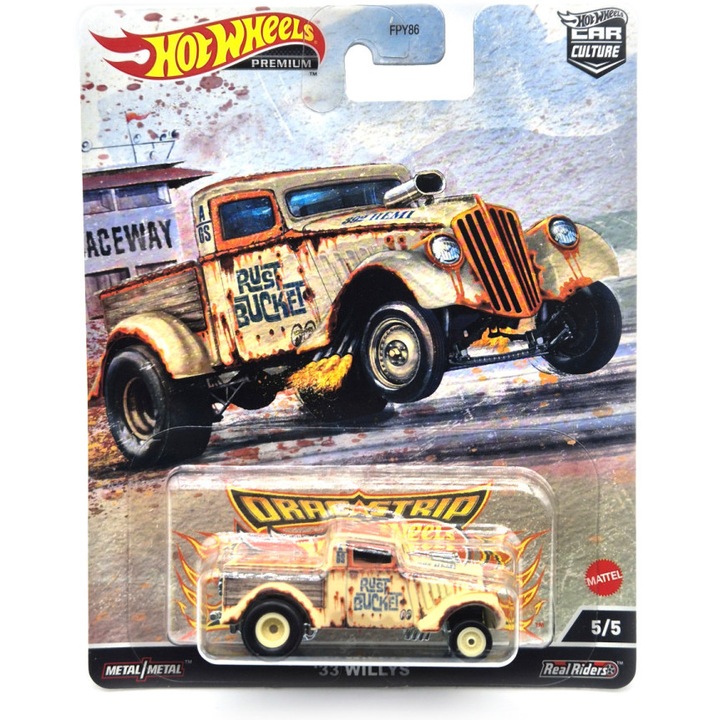 Hot Wheels Premium - Dragstrip Car Culture - Willys (1933) - Hot Wheels - 1:64