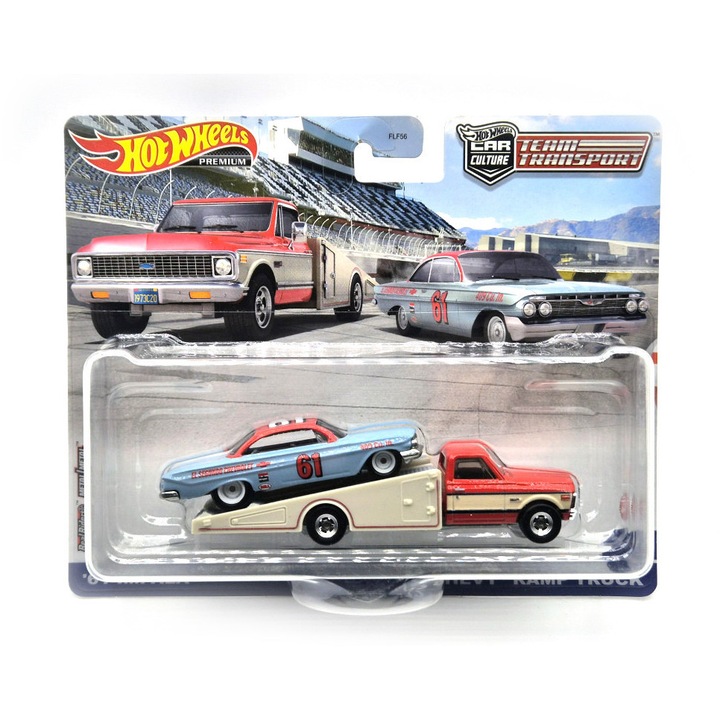 Hot Wheels Team Transport - Chevrolet Impala - Chevrolet Ramp Truck - Hotwheels - 1:64