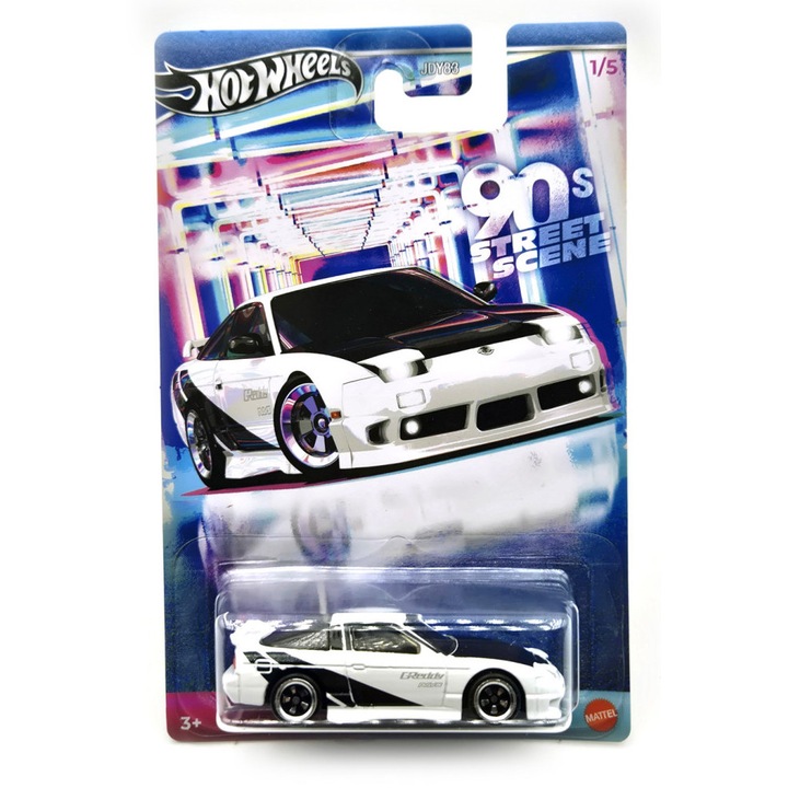 Hot Wheels - 90s Street Scene - Nissan 180SX Type X - Hot Wheels - 1:64