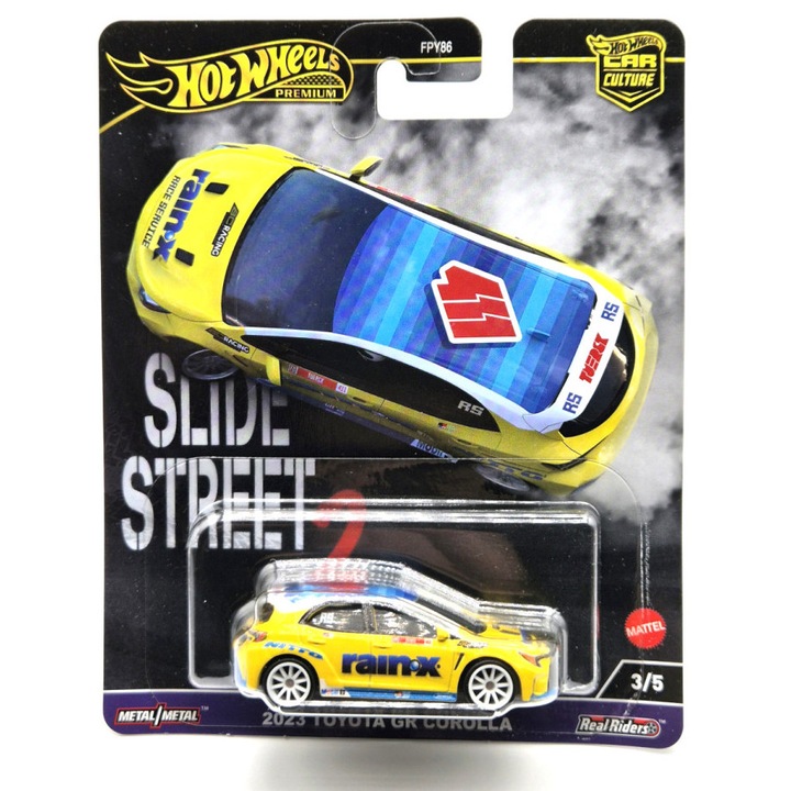 Hot Wheels Premium - Car Culture Slide Street 2 - Toyota GR Corolla (2023) - Ryan Tuerck drift - Hot Wheels - 1:64