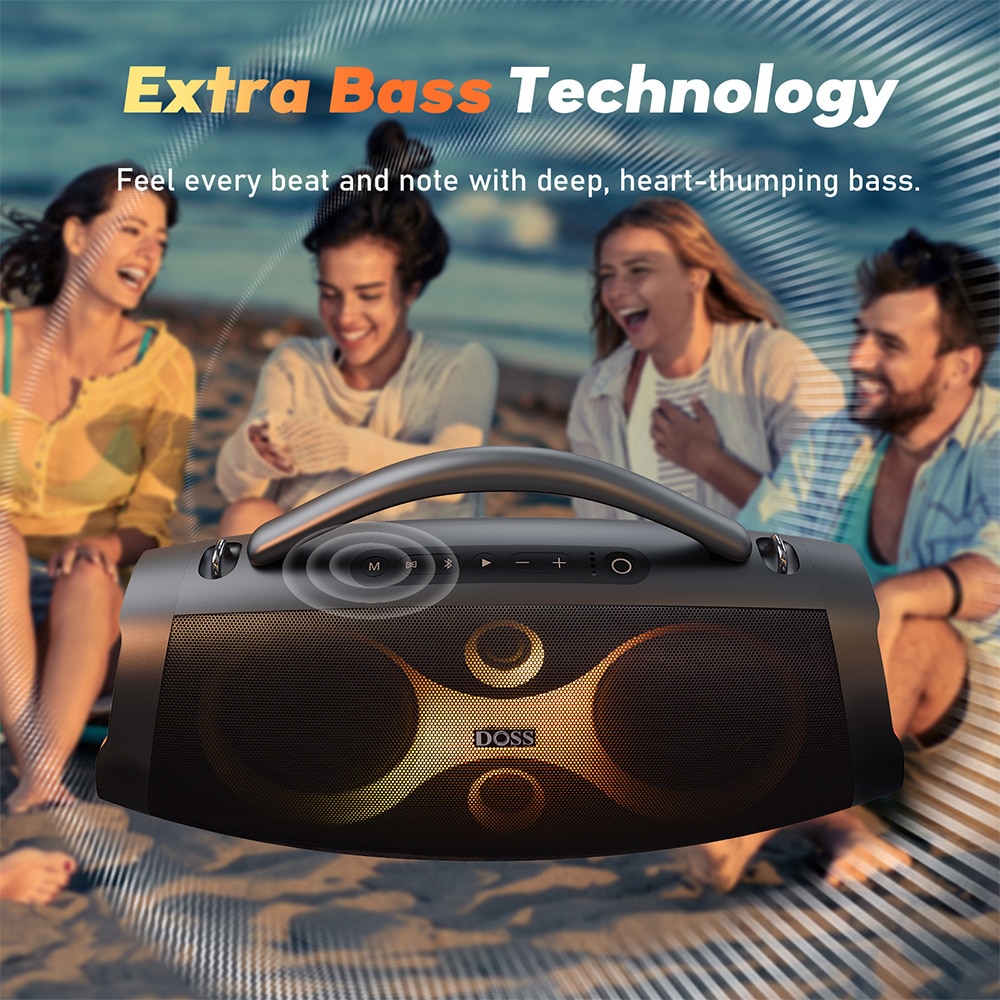 Boxa portabila DOSS Extreme Boom Pro D200, 240W, Bass puternic