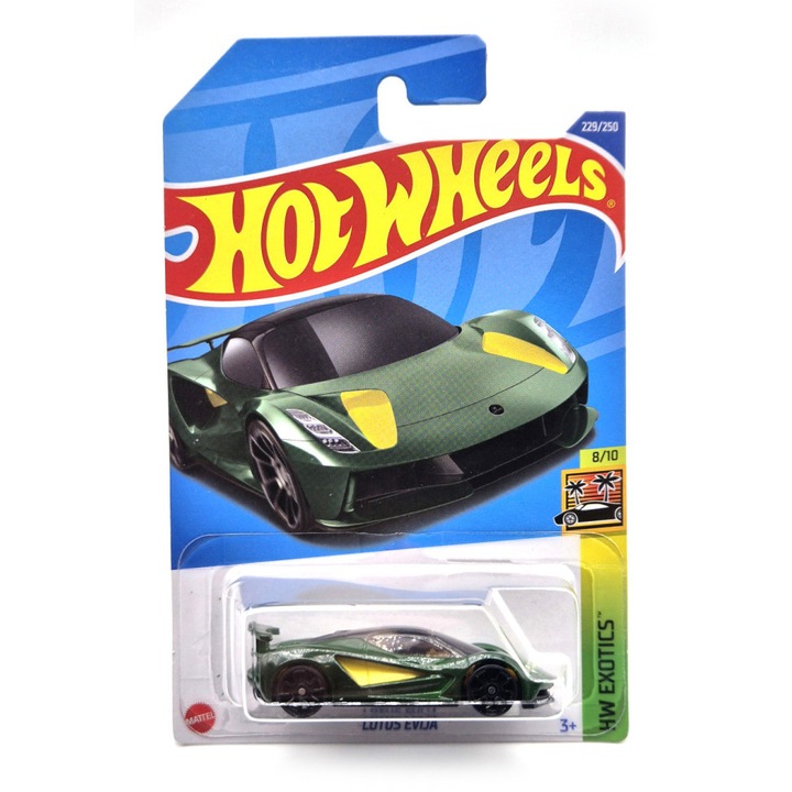 Hot Wheels Lotus Evija - HW Exotics 8/10 - 229/250 - hosszú kártyás