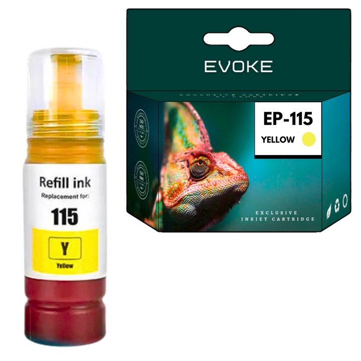 Epson 115 sárga tintapatron, C13T07D44A, EcoTank L8160 L8180