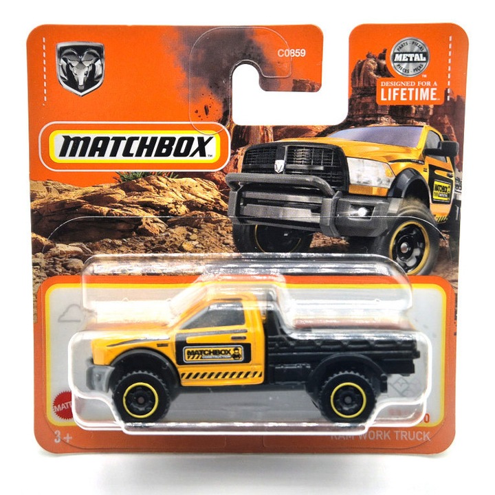 Dodge RAM Work Truck - bliszteres 23/100 - Matchbox - 1:64