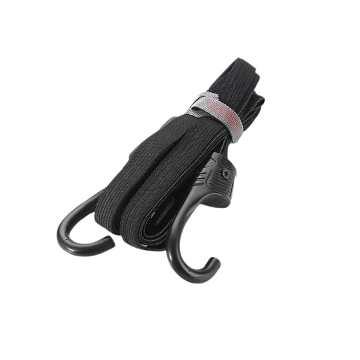 Set 2 x Curea de fixare moto, Dupont, Multifunctionale, 90cm, Negru