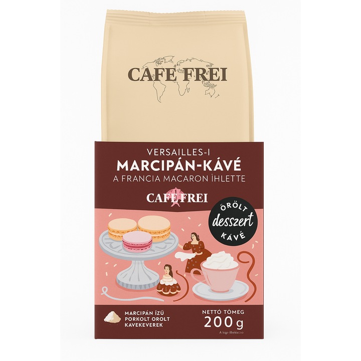 Cafe Frei – Cafea macinata cu aroma de martipan Versailles 200g