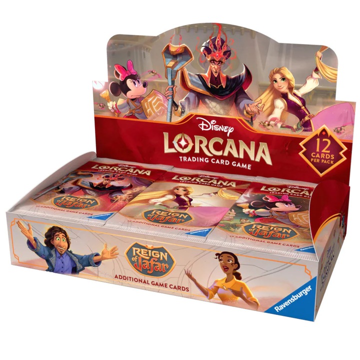 Kiterjesztés Ravensburger, Lorcana TCG, Reign of Jafar, Booster Display, 24 csomag
