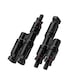Cablu conector de incarcare solara Anker Solix MC4 cu 2 porturi Negru