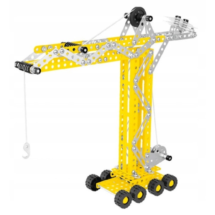 Fém építőkészlet, 303 darab, Technok, motor, 5+ éves korosztálynak