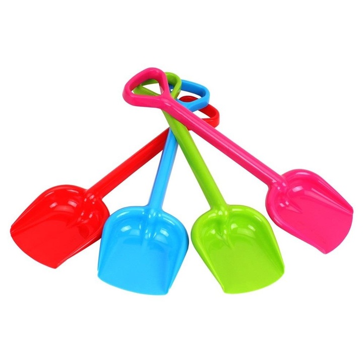 Пластмасова лопата 50 см, TechnoK, за пясък, многоцветна