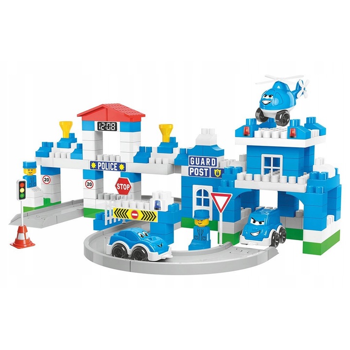 Конструктор, Полицейски плакат, 180 елемента, многоцветен, за деца 3+