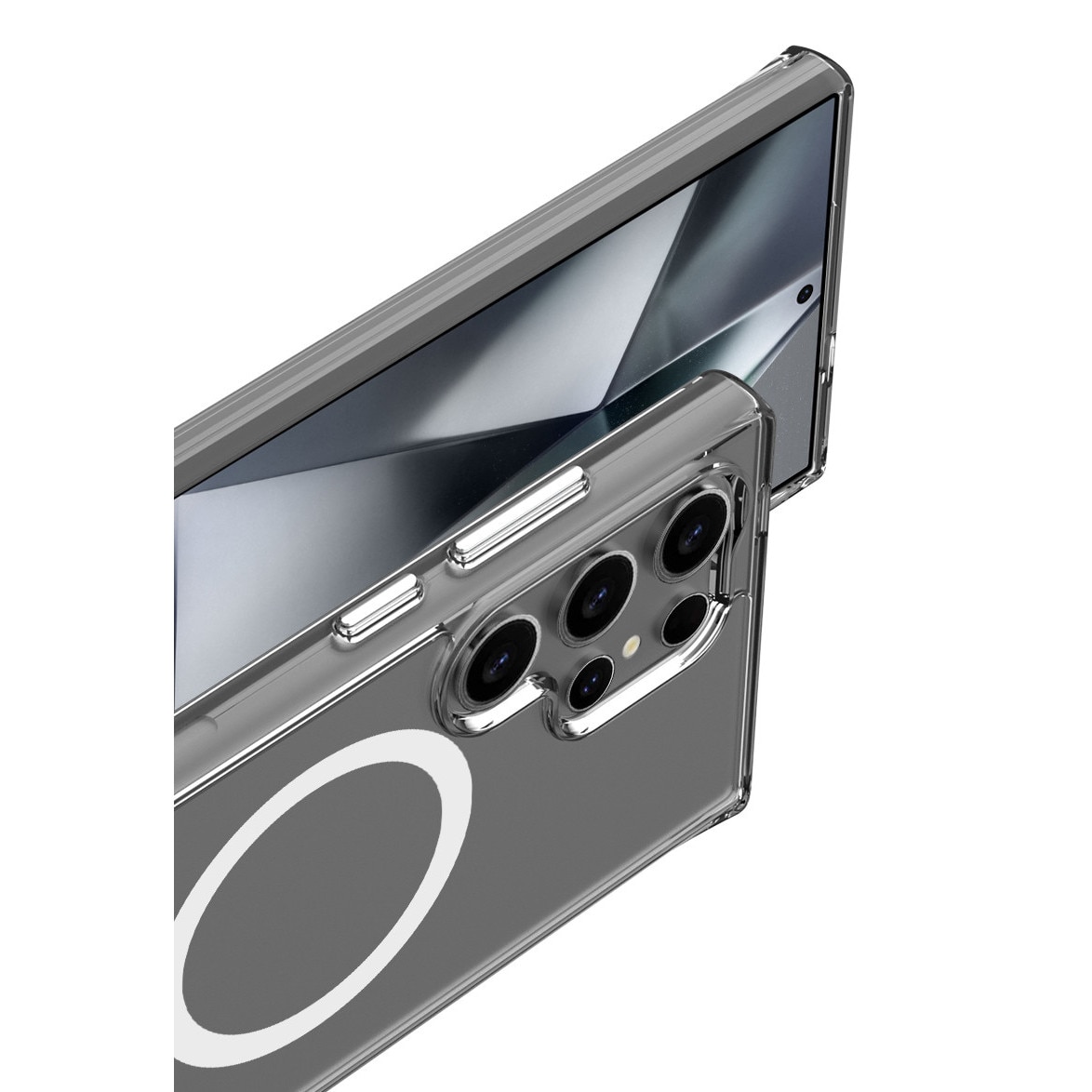 Husa de Protectie, Compatibila Samsung Galaxy S24 Ultra, Doctor Shield Fantom, MagSafe -Transparent