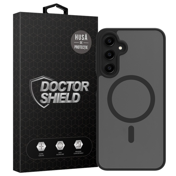 Husa de Protectie, Compatibila Samsung Galaxy A26, Doctor Shield Fantom, MagSafe - Negru