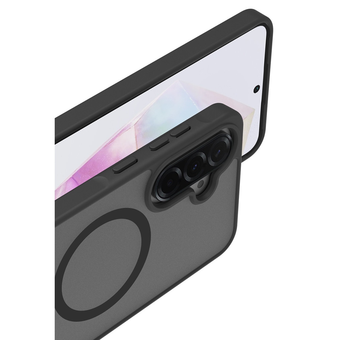 Husa de Protectie, Compatibila Samsung Galaxy A36, Doctor Shield Fantom, MagSafe - Negru
