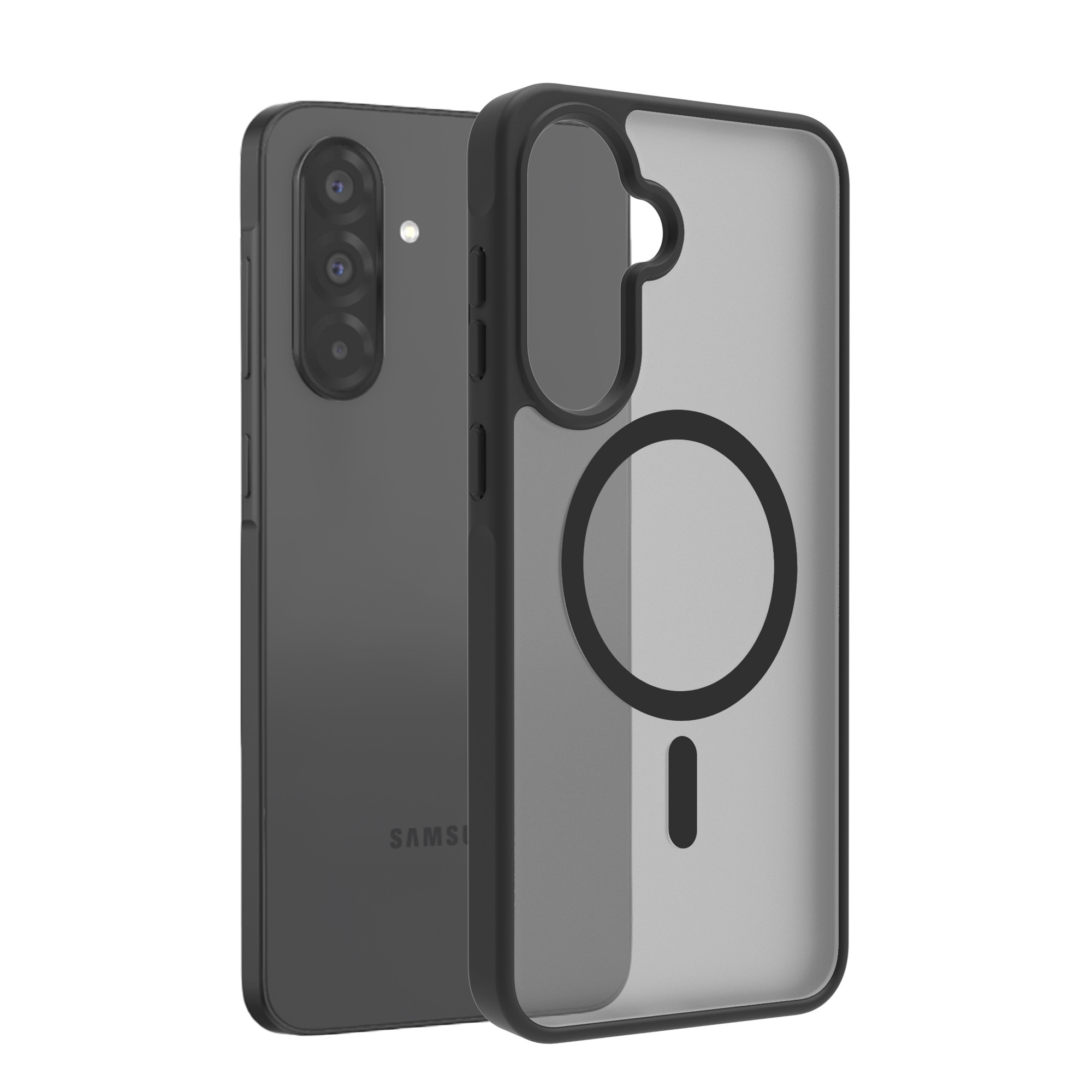 Husa de Protectie, Compatibila Samsung Galaxy A36, Doctor Shield Fantom, MagSafe - Negru